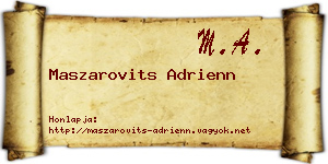 Maszarovits Adrienn névjegykártya